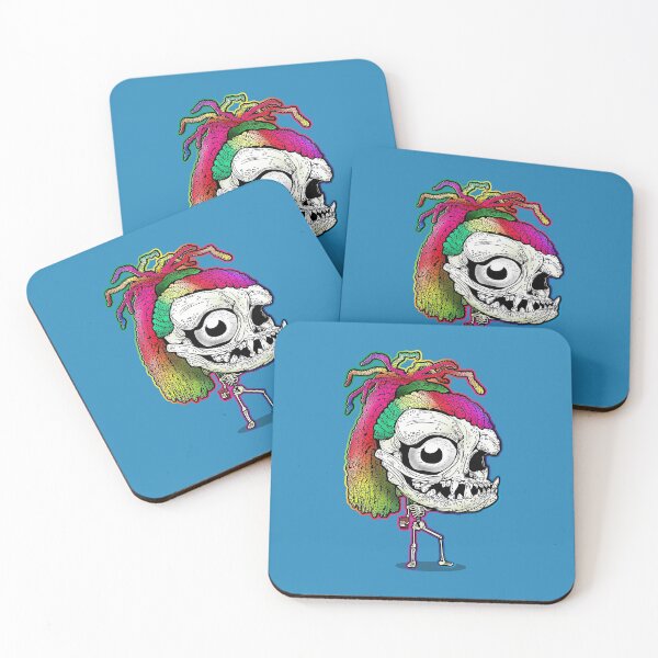 Item preview, Rainbow Dreadlock Funky Skull Skeleton with body designed and sold by iduzarts.