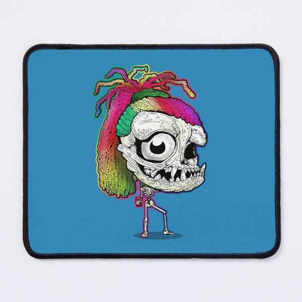 Item preview, Rainbow Dreadlock Funky Skull Skeleton with body designed and sold by iduzarts.