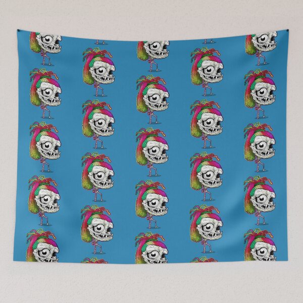 Item preview, Rainbow Dreadlock Funky Skull Skeleton with body designed and sold by iduzarts.