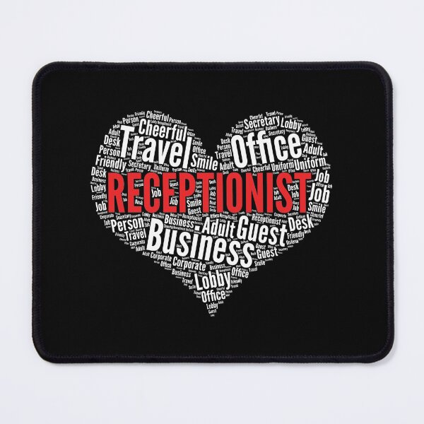 Item preview, Receptionist Heart Shape Word Cloud Design product designed and sold by theodoros20.