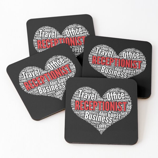 Item preview, Receptionist Heart Shape Word Cloud Design product designed and sold by theodoros20.