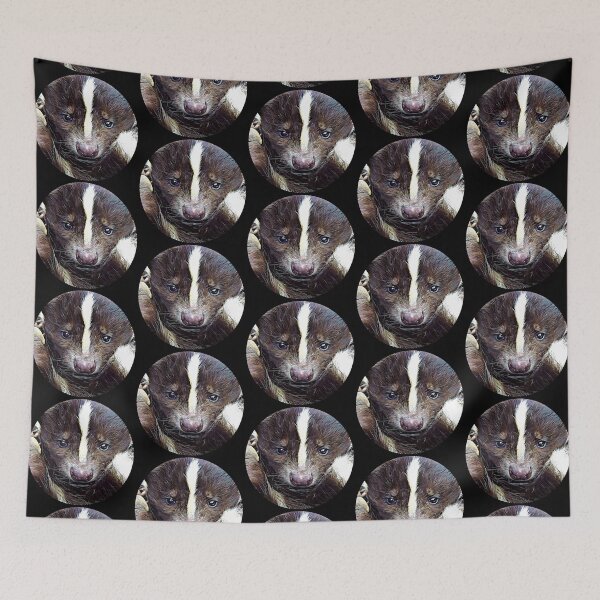 Item preview, Skunk Portrait designed and sold by RevolutionInPaint.