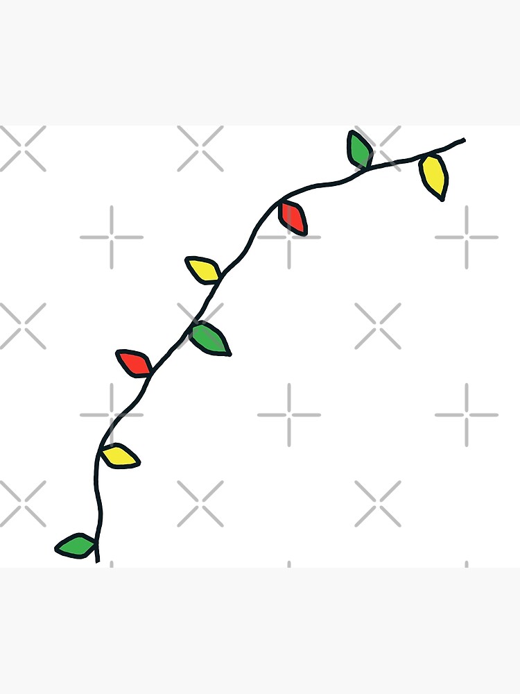 "Red, Yellow and Green Christmas Lights" Poster for Sale by NoraTarvus Redbubble