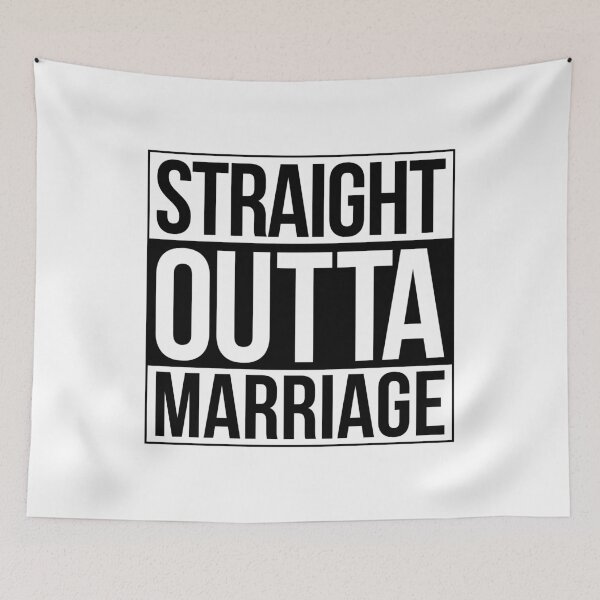 Item preview, Straight Outta Marriage designed and sold by Bendthetrend.