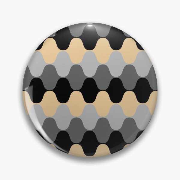 Artikelvorschau, Yellow Black and Gray Hypnotic Wavy Stripe Pattern Pairs Valspar 2022 Color of the Year Delighted Moon 3004-6A - Colour Trends entworfen und verkauft von ColorOfTheYears.