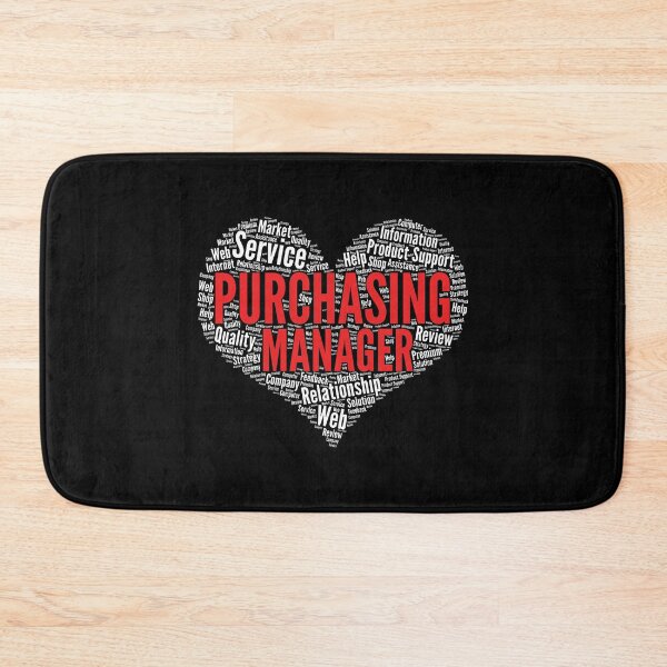 Item preview, Purchasing manager Heart Shape Word Cloud Design print designed and sold by theodoros20.