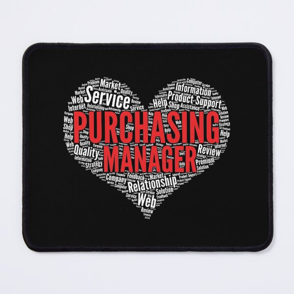 Item preview, Purchasing manager Heart Shape Word Cloud Design print designed and sold by theodoros20.