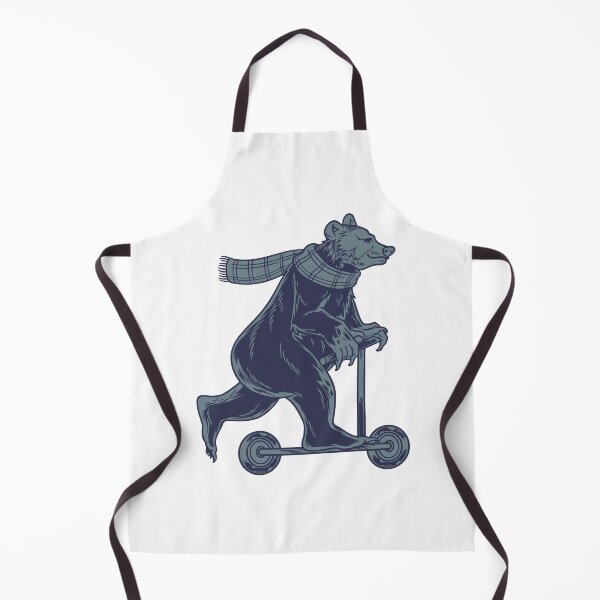 Item preview, Funny Cartoon Bear Kick Scooter designed and sold by ARCDesigns100.