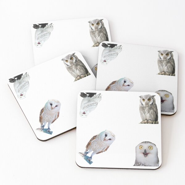 Item preview, 1st White Owls Stickers Pack. Essential For Every Owl Lover. Suitable For Laptops, Walls, Cars - Cute designed and sold by AnimalStickers-.