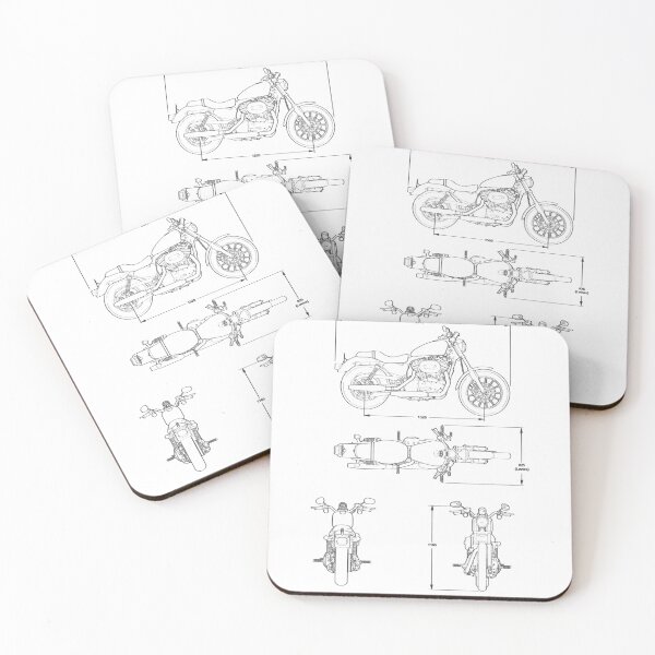 Item preview, Motorcycle Blueprint vintage designed and sold by alucardstore.