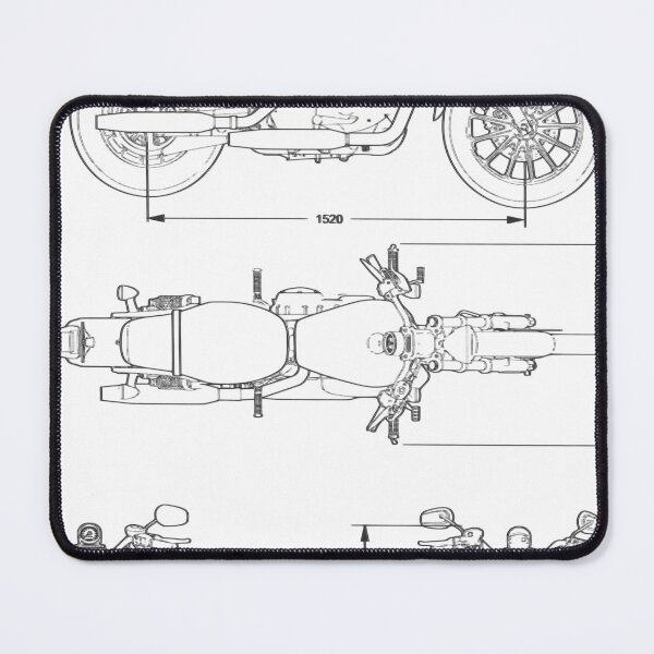 Item preview, Motorcycle Blueprint vintage designed and sold by alucardstore.