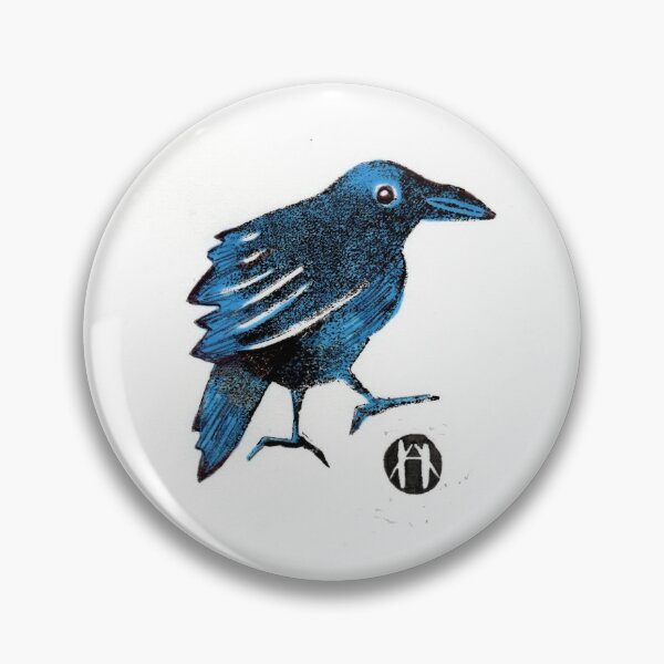 Item preview, Jaunty crow linocut print designed and sold by arthursprints.