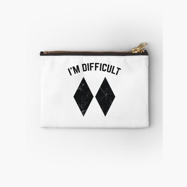 Item preview, Funny Skiing I'm Difficult Black Diamond Joke designed and sold by Sixhawkdrive.