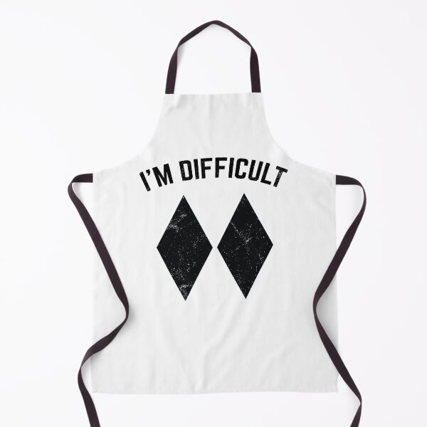 Item preview, Funny Skiing I'm Difficult Black Diamond Joke designed and sold by Sixhawkdrive.