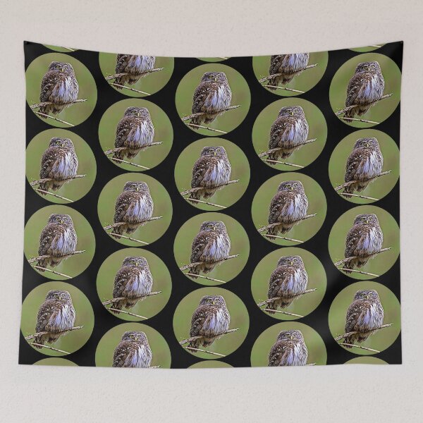 Item preview, Eurasian Pygmy Owl Portrait designed and sold by RevolutionInPaint.