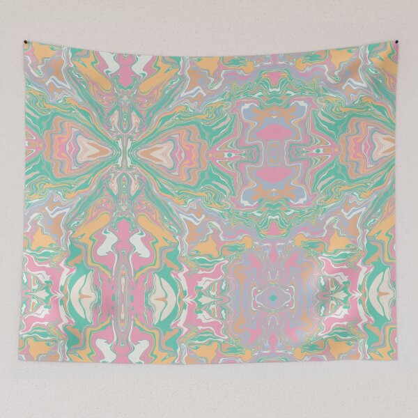 Item preview, Rorschach pastello | liquid pour | marble art designed and sold by Amanda Ozga.