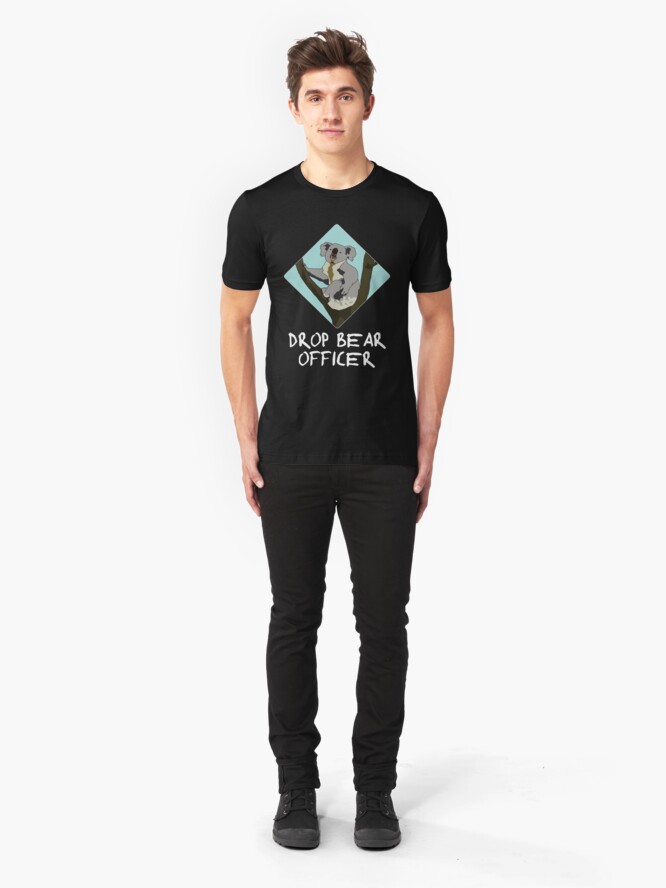 Alternate view of Drop Bears Preservation Society Slim Fit T-Shirt