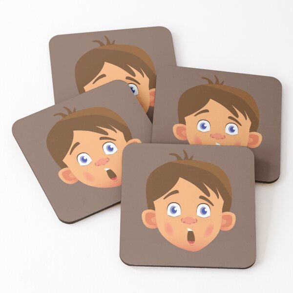 Item preview, Boy Gets A Surprise Gift - Boy Face Animated Graphic. designed and sold by LTM-tee.