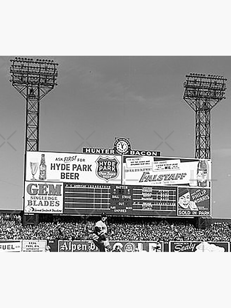 "Sportsman's Park Outfield scoreboard, St Louis baseball stadium, old