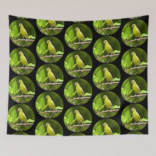 Item preview, Greenfinch Portrait designed and sold by RevolutionInPaint.