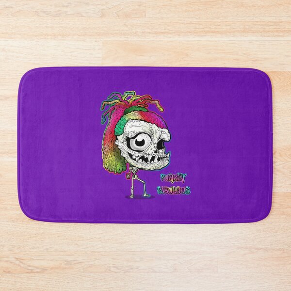 Item preview, Rainbow Dreadlock Funky Skull Skeleton: Funkin Fabulous  designed and sold by iduzarts.