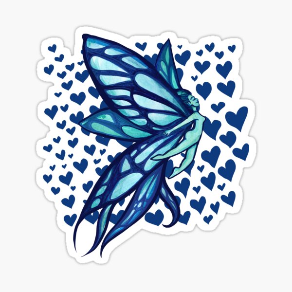 Red Clover Fairy Sticker