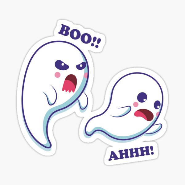 Halloween Ghost Prank Stickers for Sale | Redbubble Halloween Ghost Prank Stickers for Sale | Redbubble