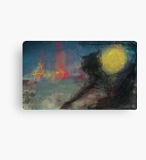 WILD CAT, WILD NIGHT(C2016) Canvas Print