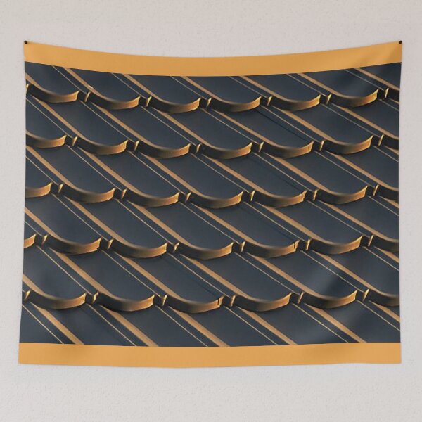 Item preview, Roof tile pattern at sunset, photo designed and sold by Nostrathomas66.