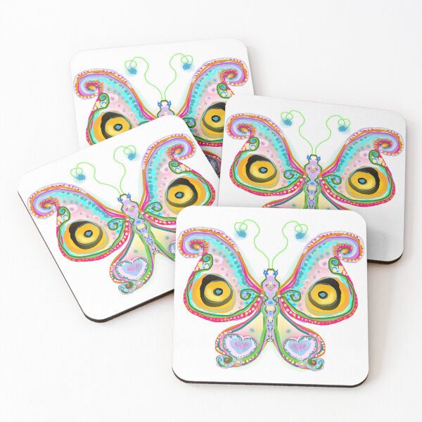 Item preview, ֎ MOTHRA ֍ Scribbles ~*Carnival Godzilla Eyes*~ Retro Boho 70s Kitsch Insect Bug Nature Dragon Moth Butterfly ~ Sacred Geometry~colorful tones~psychadelic is the new black designed and sold by Spinning Plates 360.