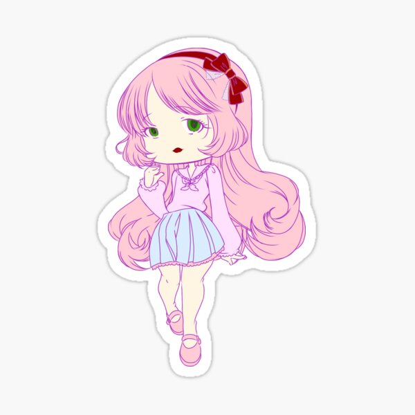 Chibi Stylish Girl Sticker