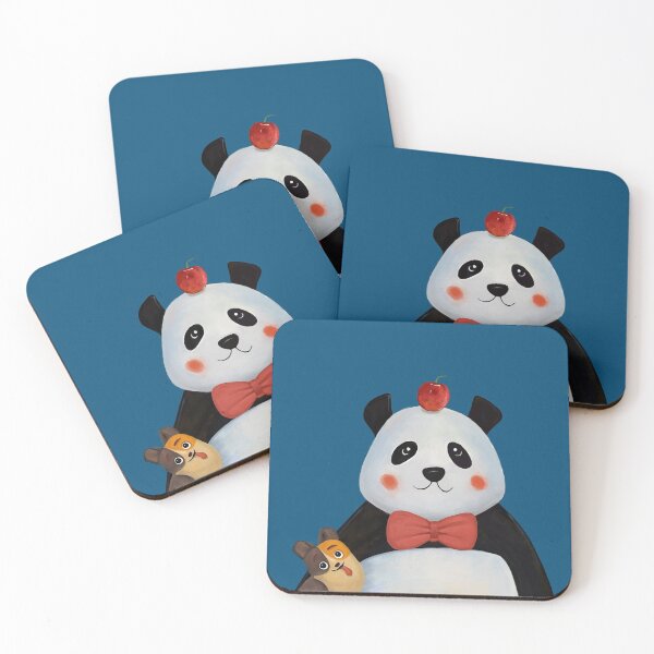 Item preview, Cartoon Panda and Puppy designed and sold by LAZZYART.