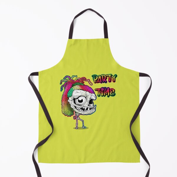 Item preview, Rainbow Dreadlock Funky Skull Skeleton: Party Time designed and sold by iduzarts.