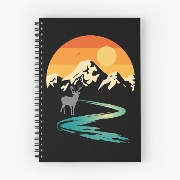 Item preview, Sunset Mountain Stream With Deer designed and sold by Scottees.