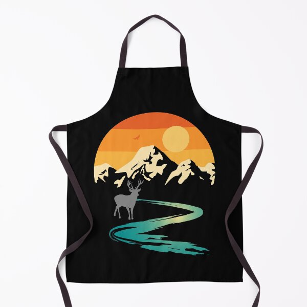 Item preview, Sunset Mountain Stream With Deer designed and sold by Scottees.