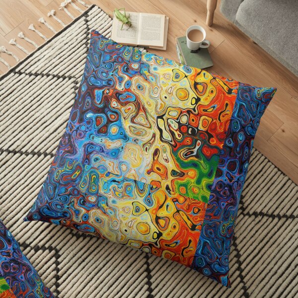 Colourfull pattern  Floor Pillow