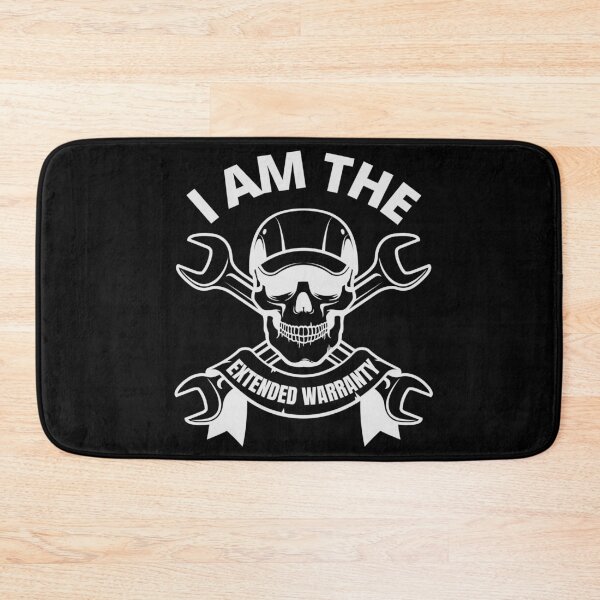 Item preview, I Am The Warranty Extended Warranty Funny Wrench Skull designed and sold by CarantinedChaos.