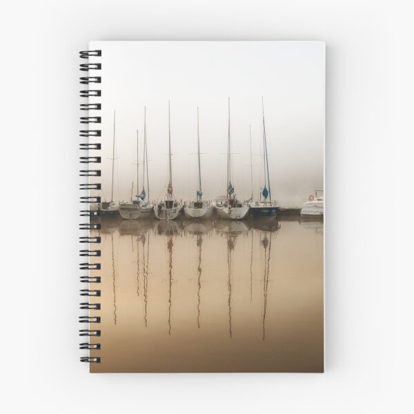 Item preview, Fog and moored boats designed and sold by Arletta Cwalina.