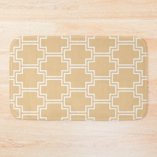 Item preview, Yellow and White Tessellation Line Pattern 2 Pairs Valspar 2022 Color of the Year Delighted Moon 3004-6A - Colour Trends designed and sold by ColorOfTheYears.