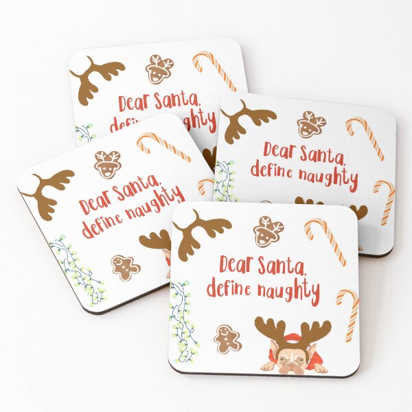 Item preview, Dear Santa define naughty, Santa naughty list, Christmas puppy, Christmas sticker pack,  designed and sold by sentimentalica.