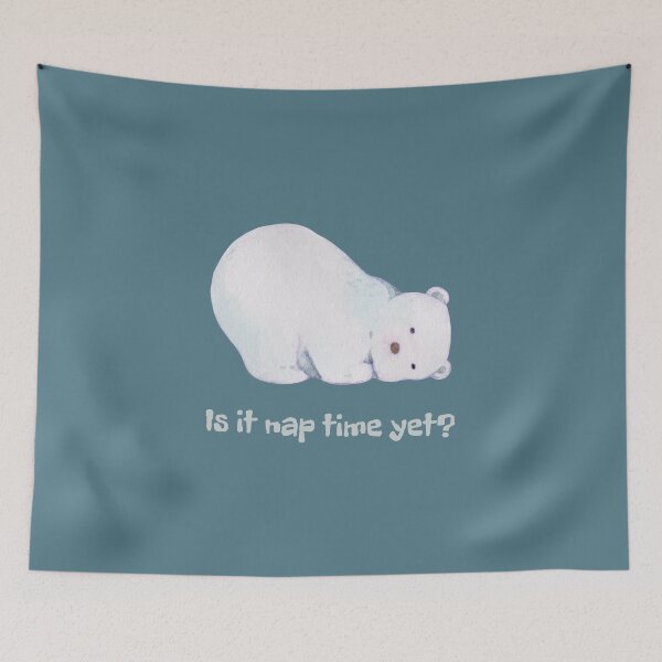 Item preview, Is It Nap Time Yet? Cute Little Sleepy Ice Bear designed and sold by Rebel-Design.