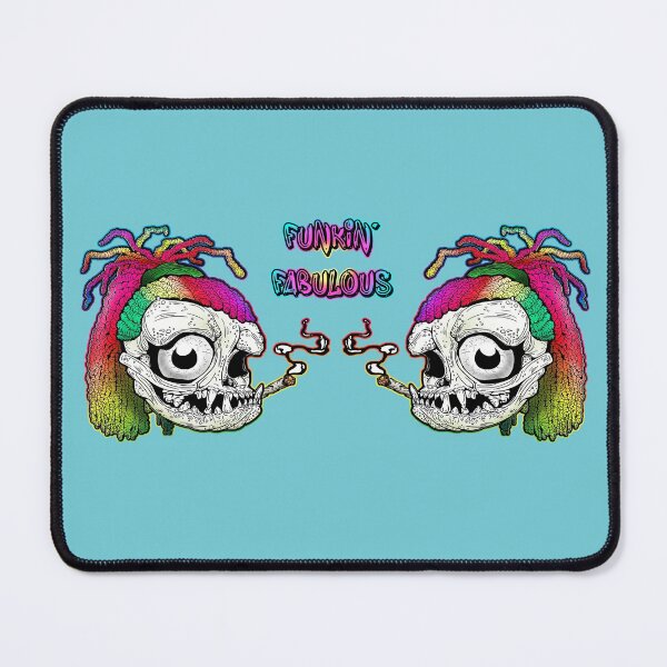 Item preview, Rainbow Dreadlock Funky Skull Skeleton: funkin fabulous designed and sold by iduzarts.