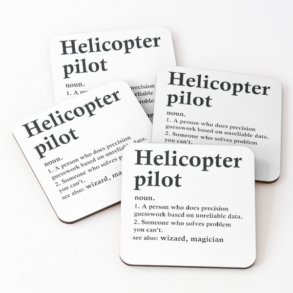 Item preview, Helicopter Pilot Definition Funny Occupation designed and sold by woodesigner.