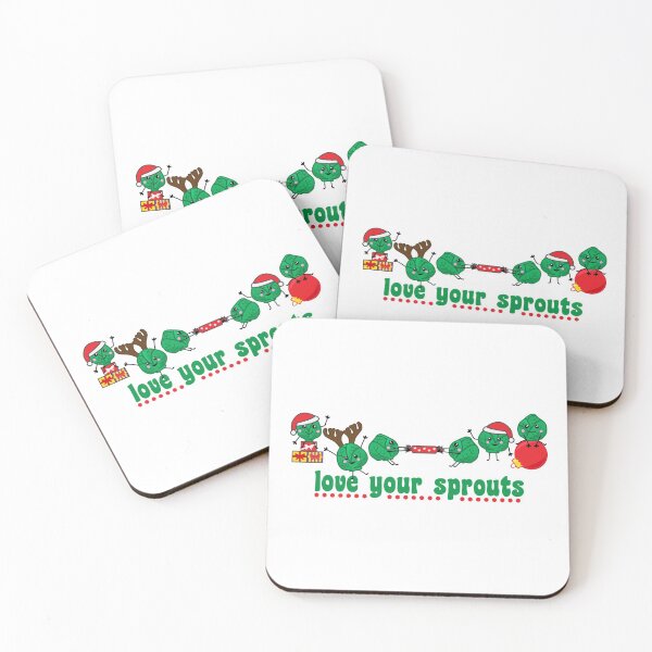 Item preview, Funny Christmas Brussel Sprout Characters designed and sold by HotHibiscus.