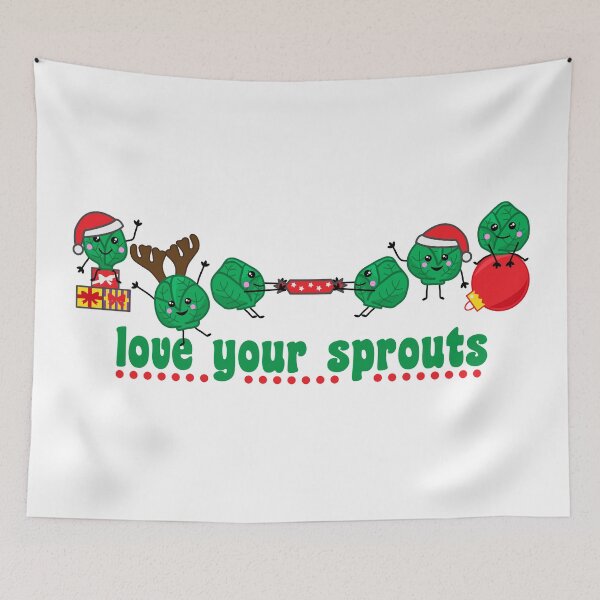 Item preview, Funny Christmas Brussel Sprout Characters designed and sold by HotHibiscus.