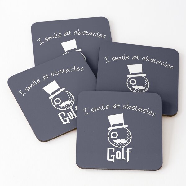Item preview, I smile at obstacles, Golf Quote, Golf lovers,  Awesome gift for your friends and family designed and sold by abdelhak2005.