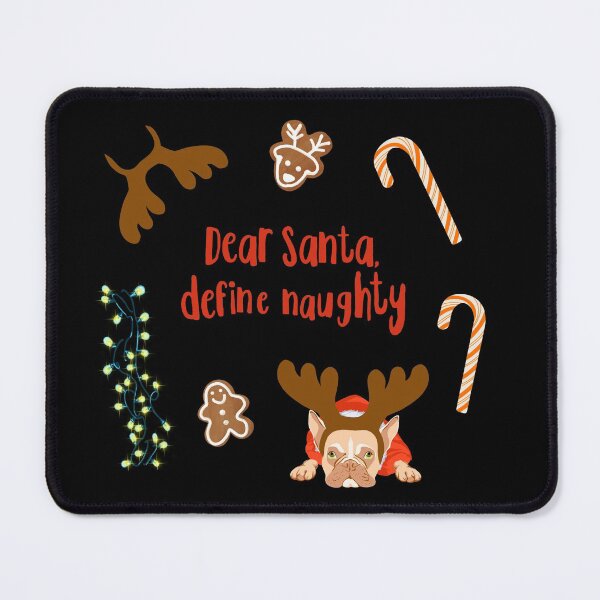 Item preview, Copy of Dear Santa define naughty, Santa naughty list, Christmas puppy, Christmas sticker pack, designed and sold by sentimentalica.