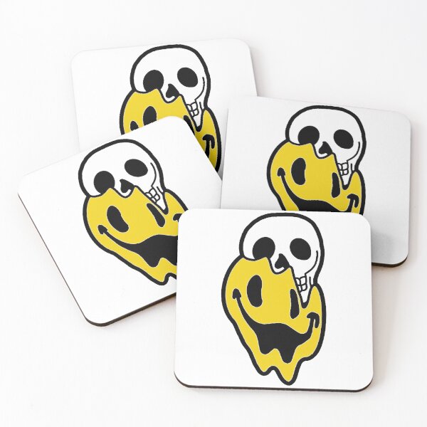 Item preview, Melting Skull Happy Drippy Trippy | Happy Face |  designed and sold by HappyFaceCo.