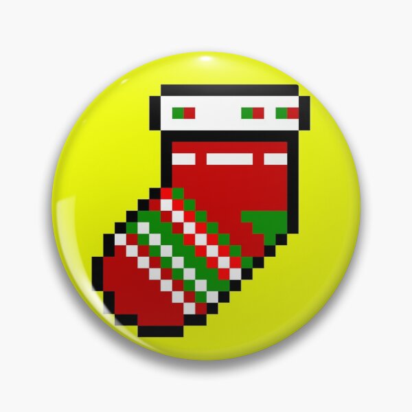 Item preview, Christmas Sock  Pixel Xmas - Holiday gift designed and sold by Shop With Jesus.
