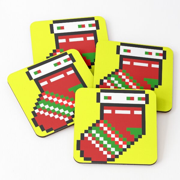 Item preview, Christmas Sock  Pixel Xmas - Holiday gift designed and sold by Shop With Jesus.